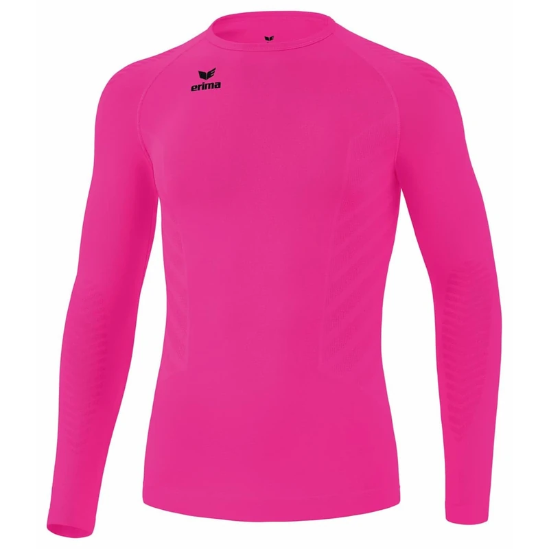Erima Basic Athletic Unisex Children's Longsleeve, Pink Glo, XS