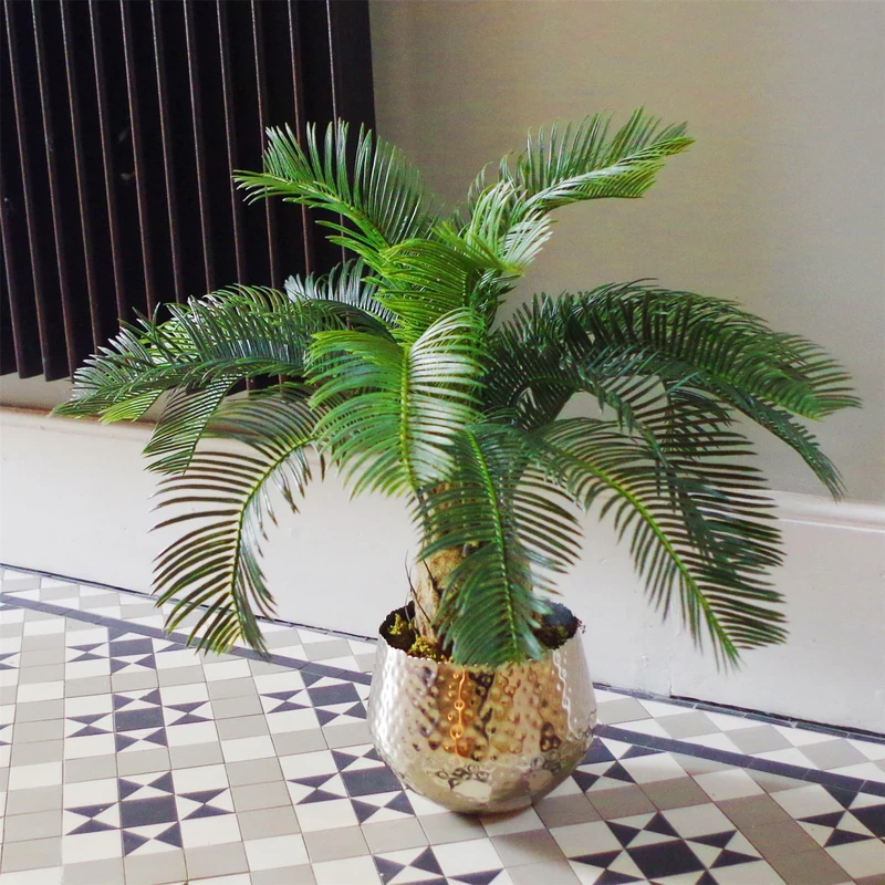 Leaf Artificial Tropical Palm Tree Realistic