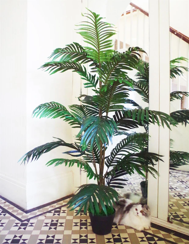 Leaf Artificial Tropical Palm Tree Realistic