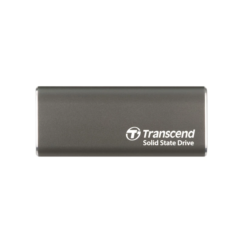 Transcend 500GB ESD265C Portable SSD 1050MB/s Aluminum, Type C, Iron Gray