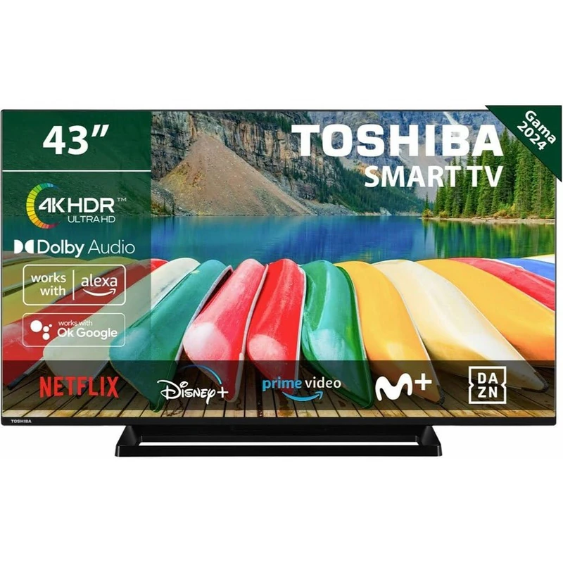 Toshiba 43UV3363DG TV 109,2 cm (43") 4K Ultra HD Smart TV Noir 250 cd/m² - Image 1