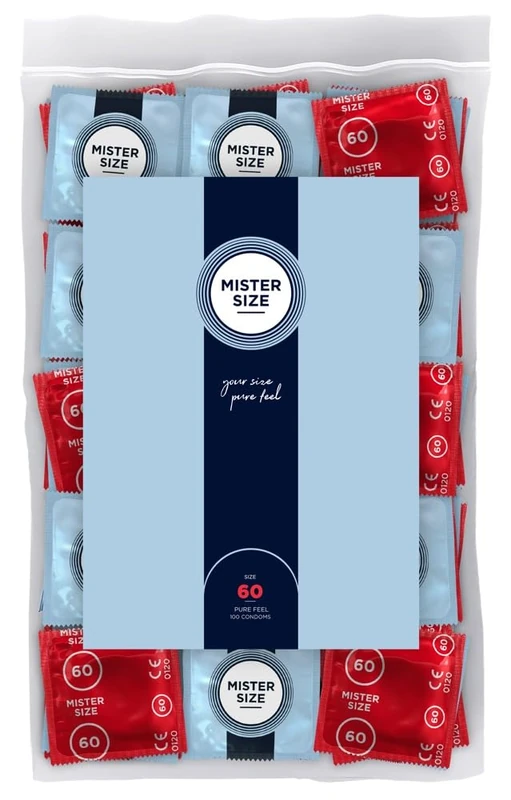 Mister Size Condom Transparent 60 mm - Custom Fit Latex - Image 1