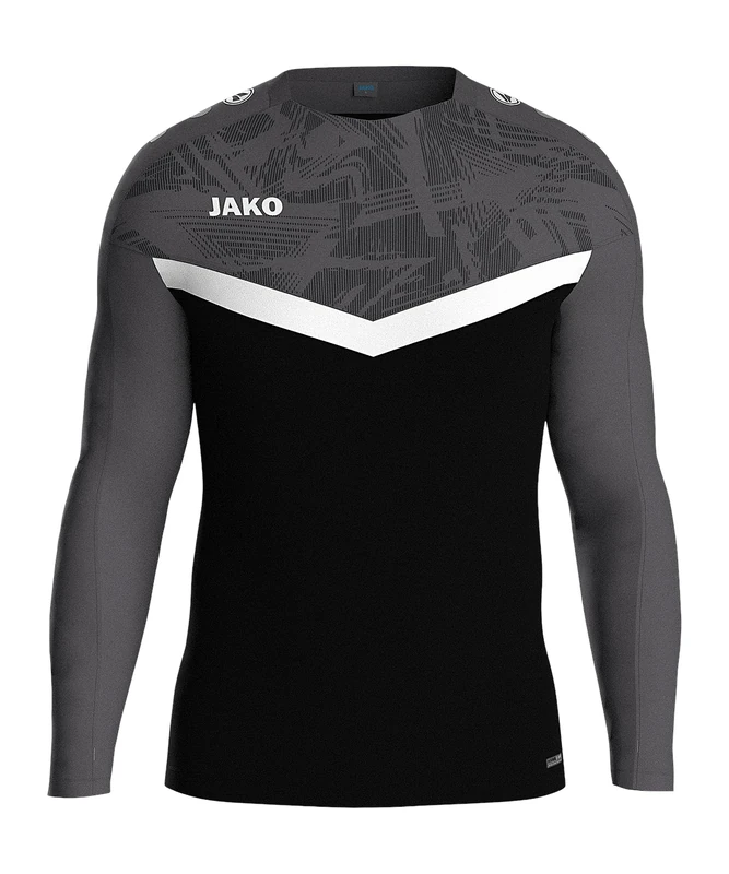 JAKO Sweatshirt Iconic, Unisex Kinder Sweatshirt, schwarz/anthrazit,