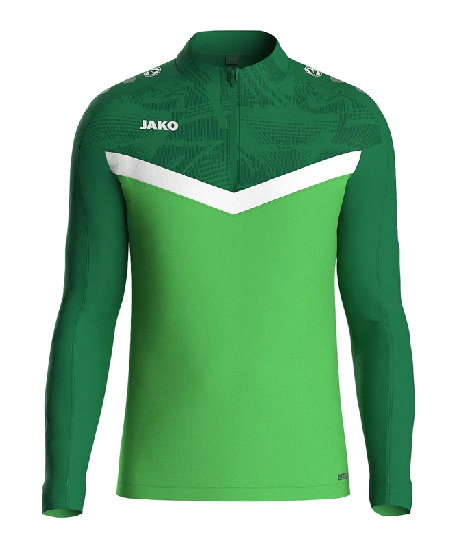 JAKO Ziptop Iconic, Soft Green/Sports Green, M