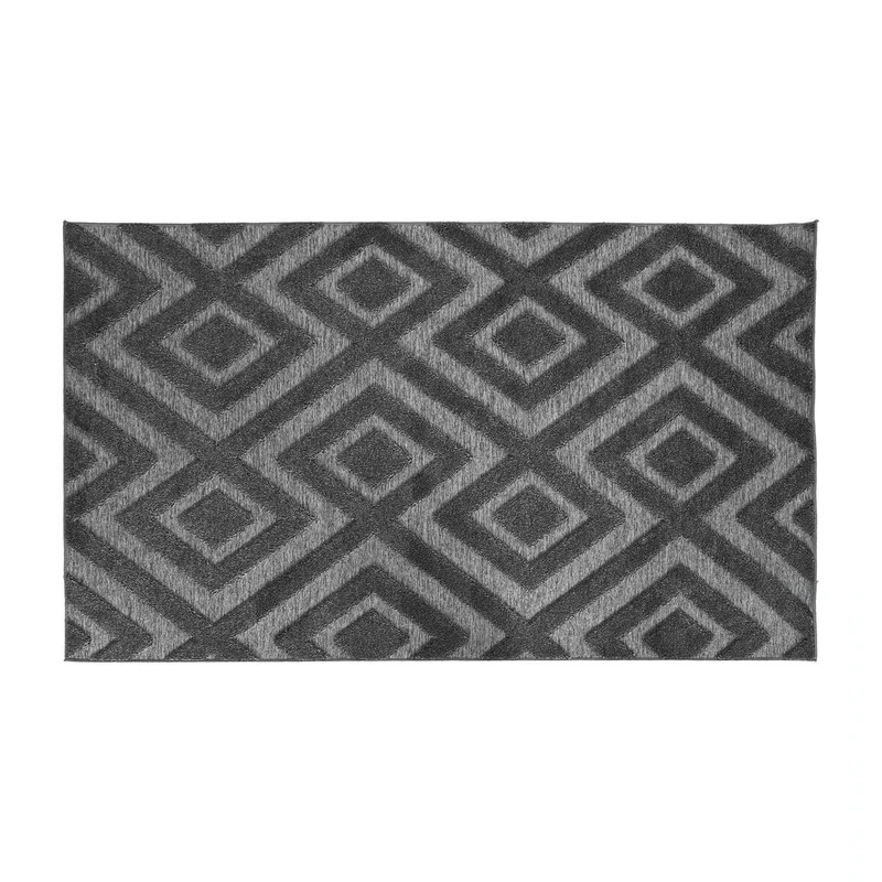 Home ESPRIT Rug 200 x 140 cm Grey Dark Grey