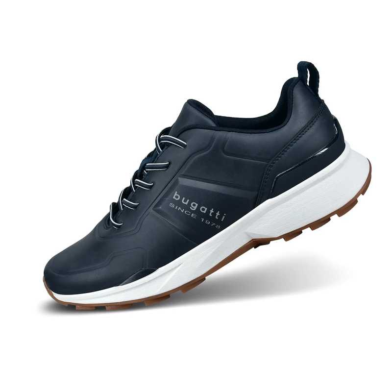 bugatti Man Men's Sporty Lace-Up Shoes, Men's Lace-Up Shoes, Interchangeable Footbed, Dark Blue 3, 7.5 UK