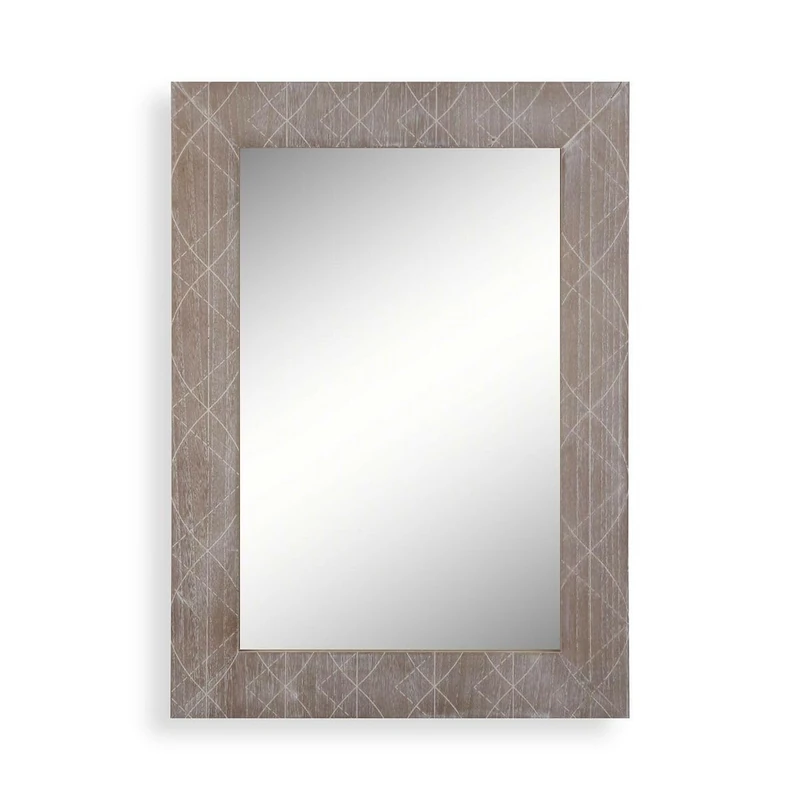 Versa Wall Mirror Paulonia Wood Mirror 2 x 76 x 54 cm - Image 1