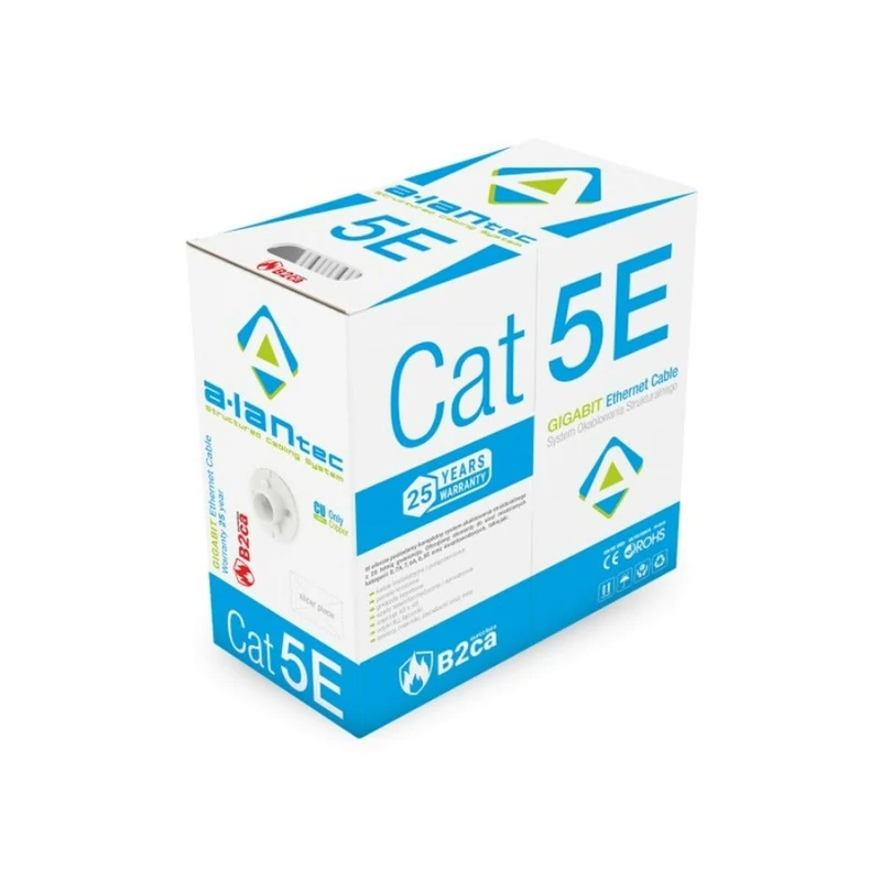 Alantec Category 5e UTP Rigid Network Cable KIU5LSOH305B 305 m