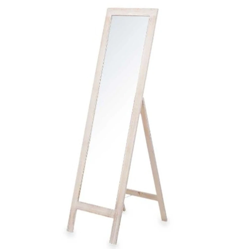 Gift Decor Floor Mirror Natural Wood 40 x 145 x 40 cm