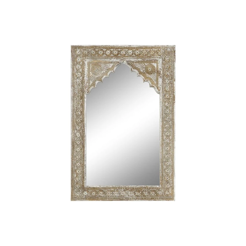 Home ESPRIT Wall Mirror Brown Wood 61 x 4 x 92 cm