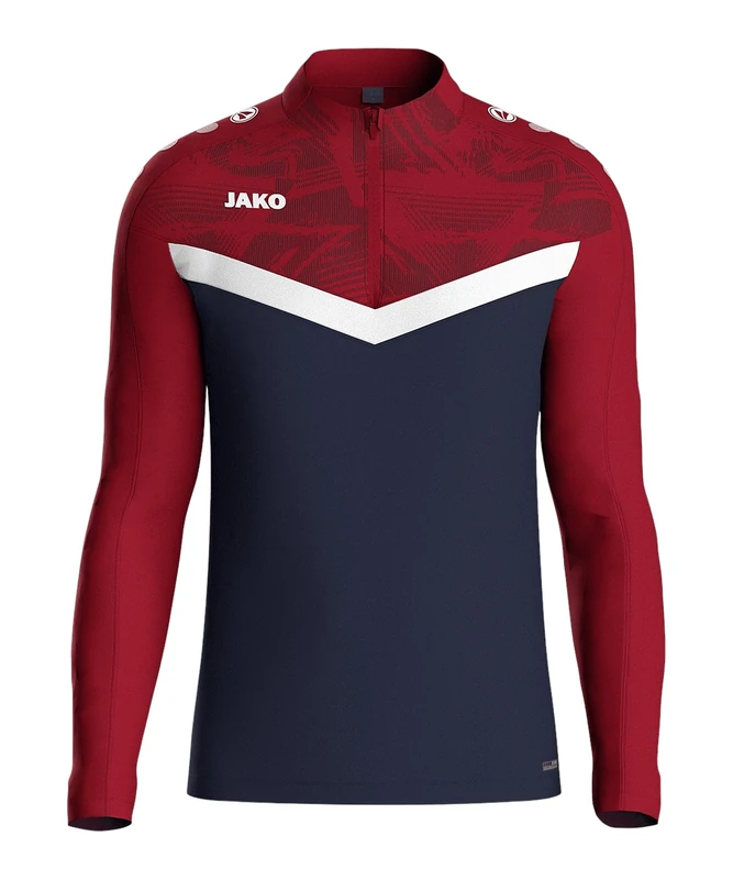 JAKO Ziptop Iconic, Navy/Chilli Red, S