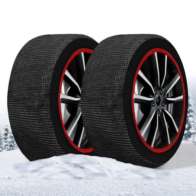 WeGeek, Super X. Pair of snow socks for cars, SUVs, 4 × 4, vans with new European approval EN 16662-1 that unifies snow socks to snow chains - Size M (pair). 2 min assembly
