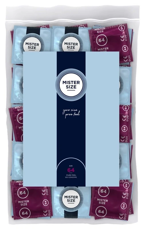 Mister Size Condom Transparent 64 mm - Custom Fit Latex - Image 1