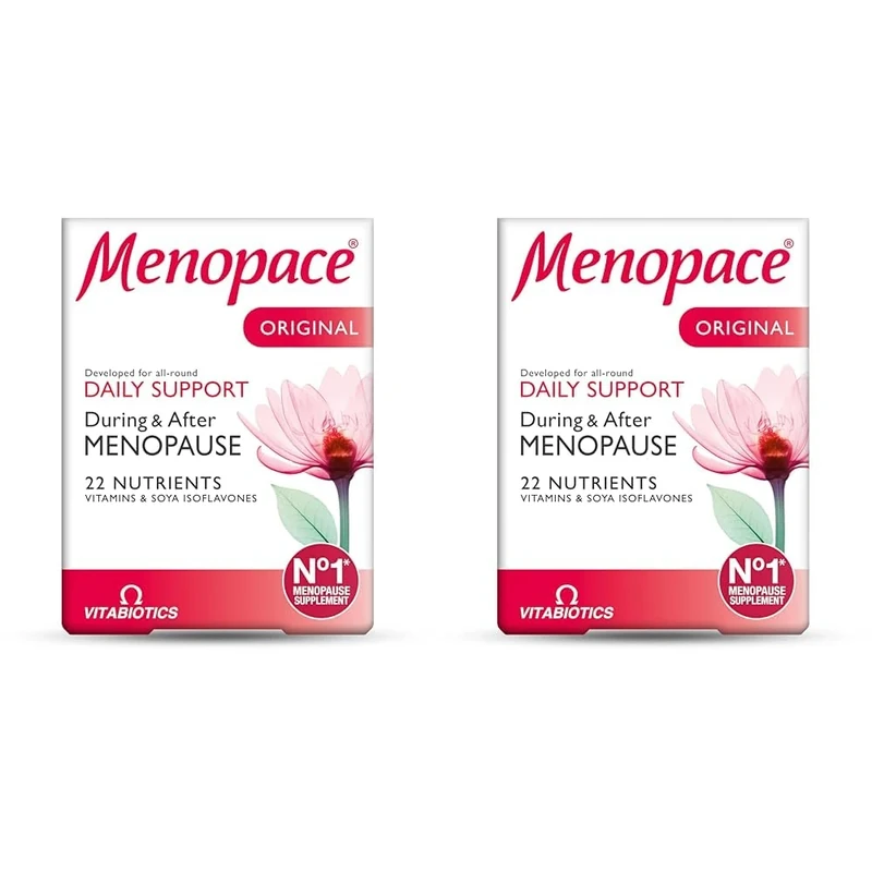 Menopace Original - 90-Day Perimenopause Vitamin Tablets. UK's No. 1 Menopause Supplement for Women. by Vitabiotics (Pack of 2)
