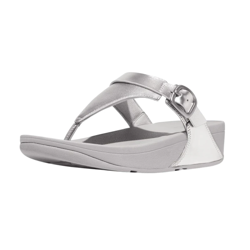 Fitflop LULU ADJUSTABLE METALLIC-LEATHER TOE-POST SANDALS