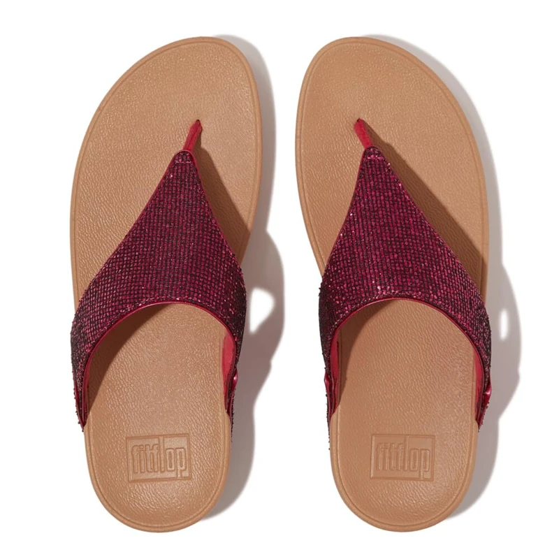 Fitflop LULU GLITTERBALL TOE-POST SANDALS - Image 1