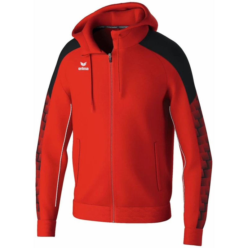 Erima Evo Star F Men's Hooded Jacket Red/Black