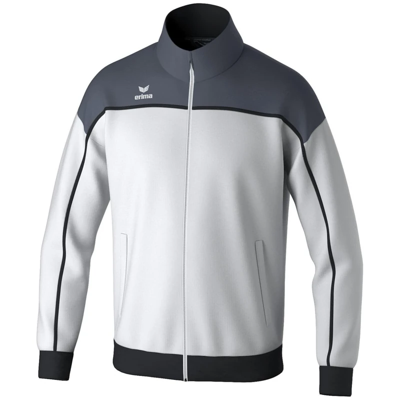 Erima Unisex Change by Tracksuit Jacket, White/Slate Grey/Black, S