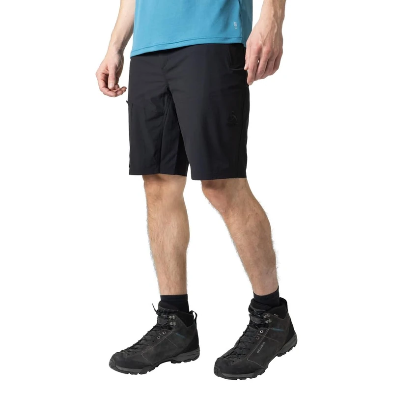 ODLO Men's Ascent Wandershorts Hiking Shorts, Black, 46 (EU)