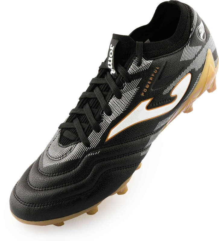 Joma Powerful Cup, Unisex Adult Football Boots, Black/White, 10.5 UK