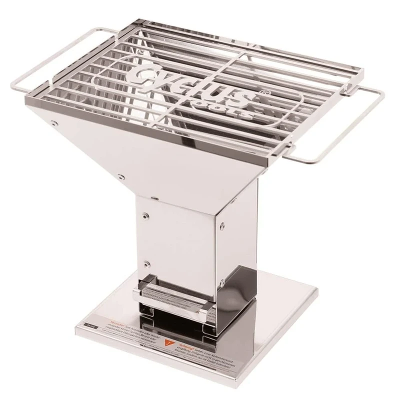 Cyclus Tools Charcoal Mini Barbecue, Silver, 31x20x26cm - Image 1