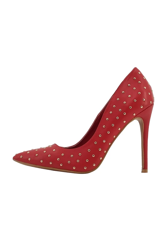 nelice Women's Studded Pumps, red, 6 UK