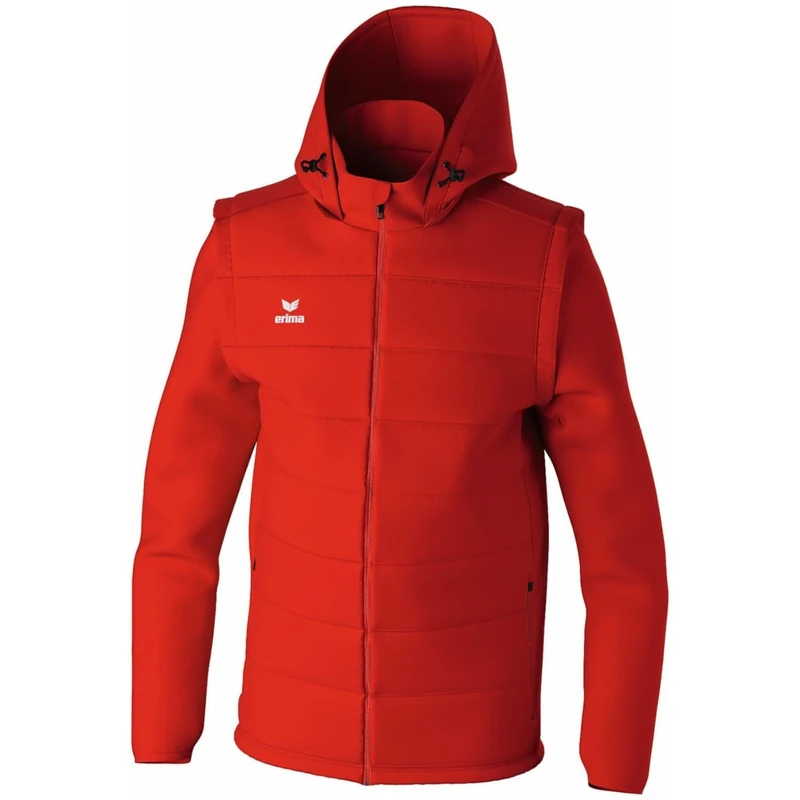 Erima Team Jacket with Removable Sleeves, red, 4XL