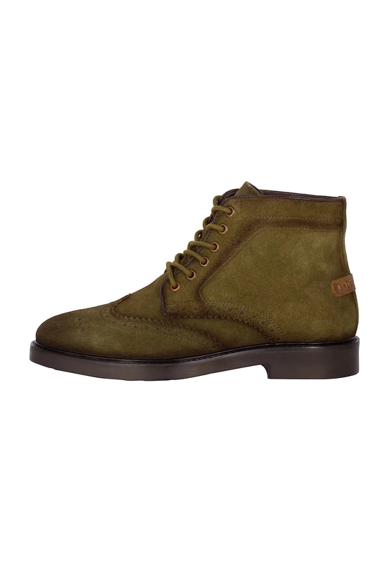 CLIMA IGLU Men's Brogue Ankle Boots, Olive, 11.5 UK