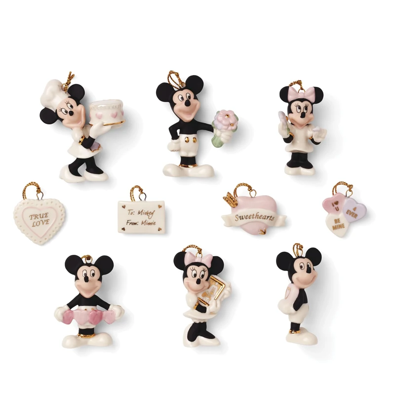 Lenox 895918 Disney Romantic Moments 10-Piece Mini Ornament Set