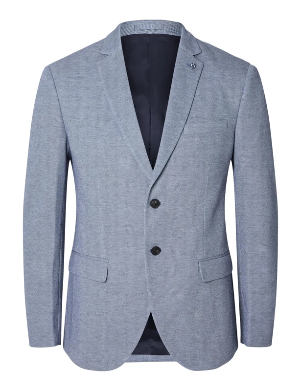 SELETED HOMME Men's Slhslim-Alvin BLZ Noos Jacket, Chambray Blue, 38R