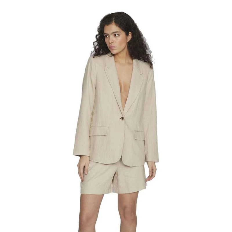 Vila Women's Vijolanda L/S Noos Blazer, Feather Gray, 16