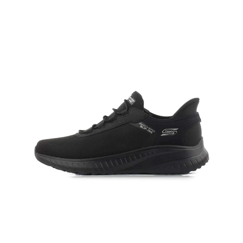 Skechers Men's Hands-Free Slip-ins BOBS Squad Chaos Tough Walk Sneaker, Black Mesh/Trim, 10 UK - Image 1
