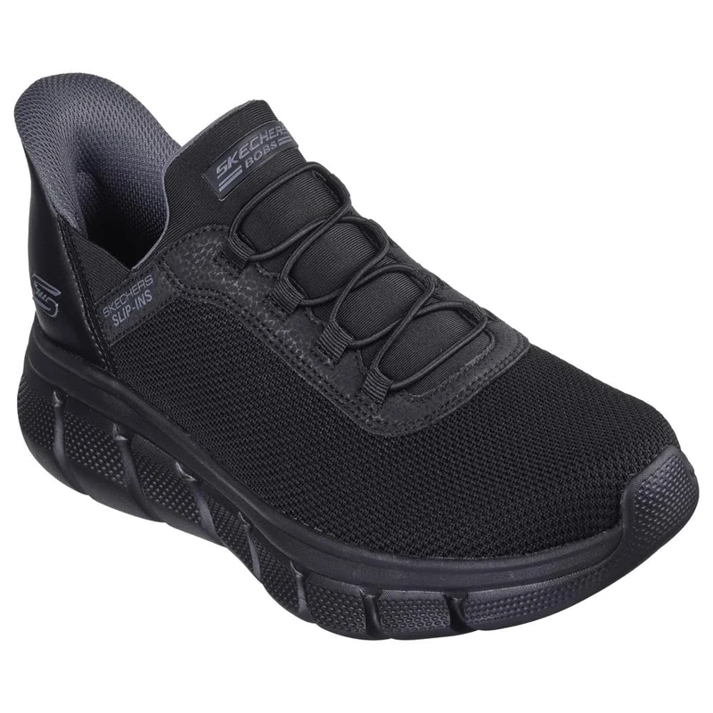 Skechers Men's B Flex-Elevated Edge Hands Free Slip-in Sneaker, Black, 11.5
