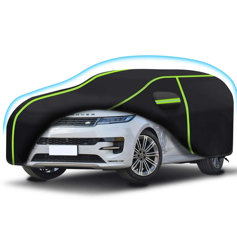 6 Layers Full Car Cover Fit for 2013-2024 Land Rover Range Rover Sport,Waterproof All Weather 210T Adding Cotton Protection with Door Zipper & Storage Bag