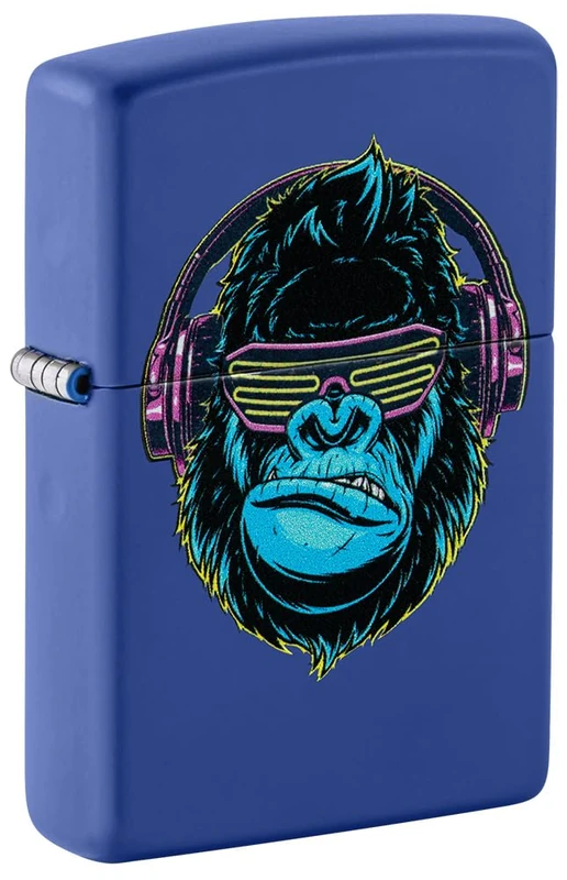 Zippo Lighter, Metal, Royal Blue Matte - Image 1