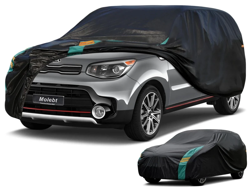 Molebt SUV Car Cover for Automobiles All Weather Waterproof Indoor Outdoor, Universal Fit KIA Soul, Subaru Forester, Nissan Rogue Sport, Subaru Crosstrek, Ford Escape, Jeep Compass etc.