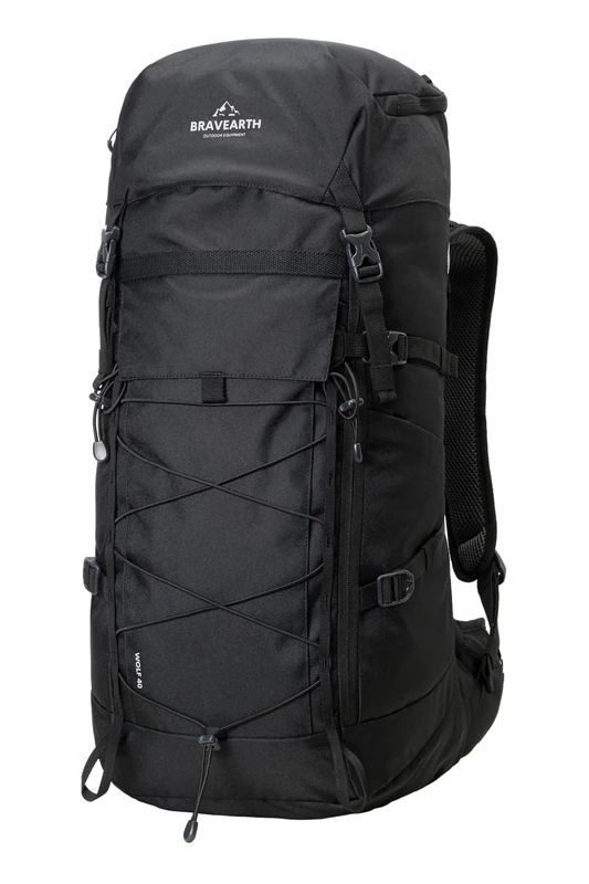 BravEarth Wolf Hiking Backpack, Black, One Size