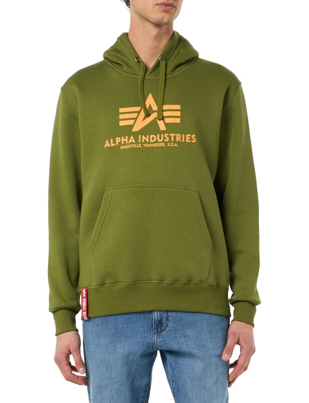 Alpha Industries Basic Hoodie for men Moss Green