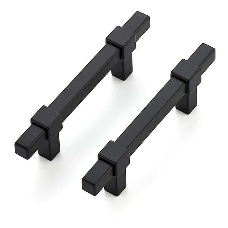 Ravinte Decor 30 Pack Black Cabinet Handles - 3" Hole Center Cabinet Pulls Matte Black Drawer Pulls Cabinet Hardware Kitchen Handles for Cabinets