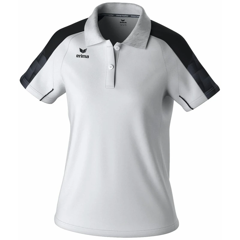 Erima Women's Evo Star Polo Shirt White/Black - Image 1