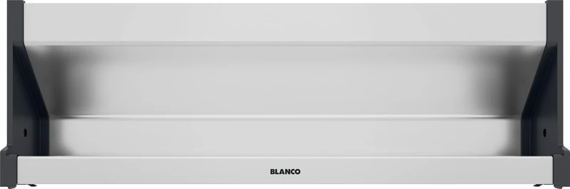 BLANCO Orga Shelf 60 pull-out front | Aluminium | For 60 cm wide base cabinets | Shelf: space for storing sink accessories such as brushes, sponges and bin liners | [56.8x9.9x19.4 cm] - Image 1