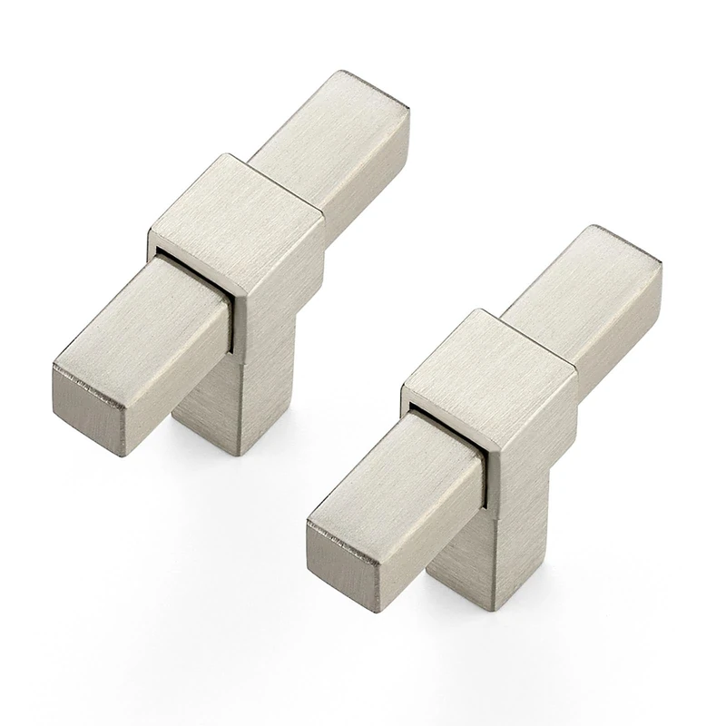 30 Pack Brushed Nickel Cabinet Handles, 2" Overall Length Cabinet Pulls