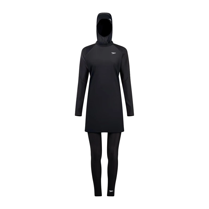 Speedo Women's 3 Piece Swim Set | Coverage Swimwear, Black, 44