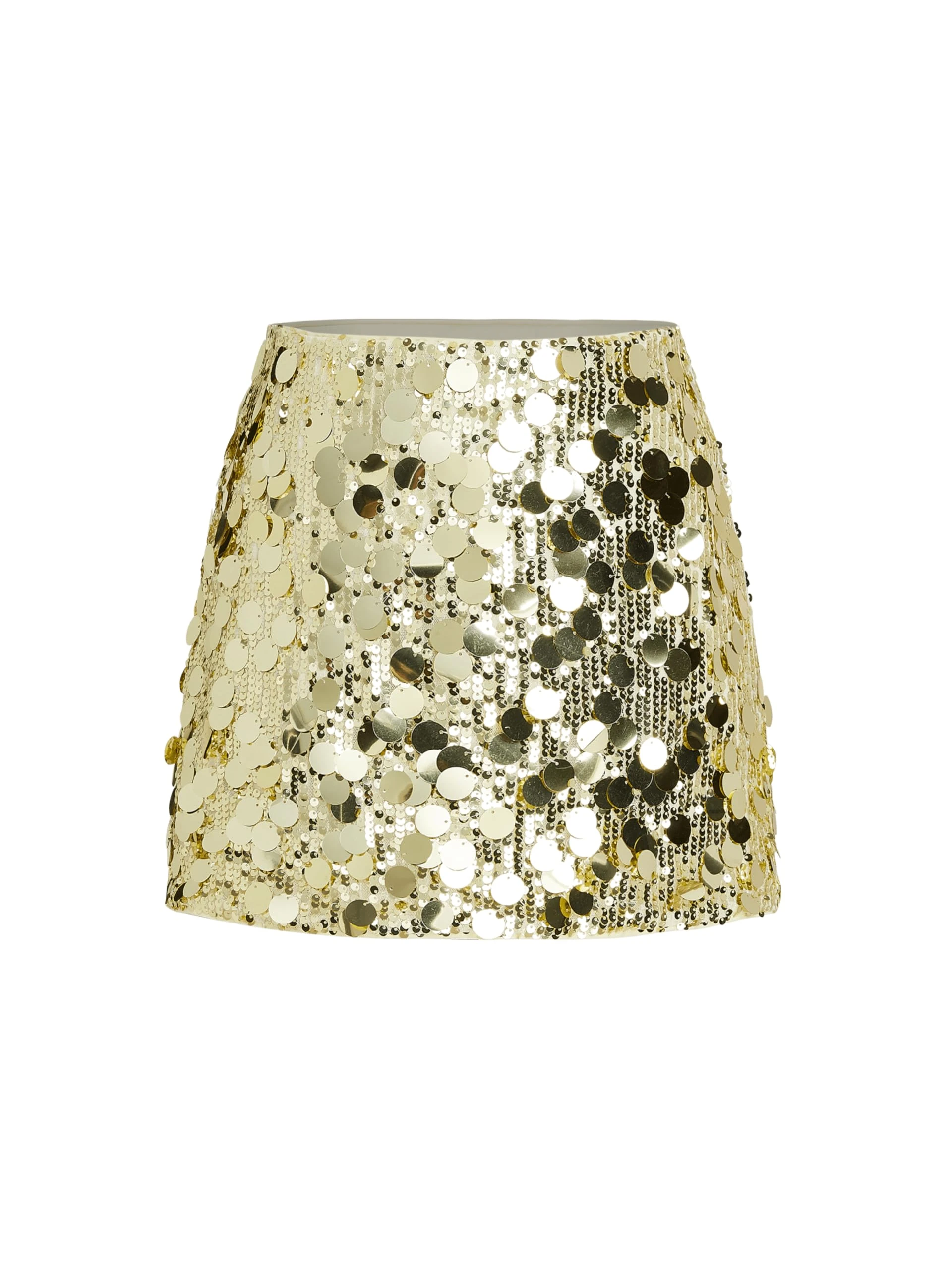 CIDER Sequin Mid Waist Sparkle Skirt Party Club Night Out Mini Skirt for Women Trendy, Gold, XS