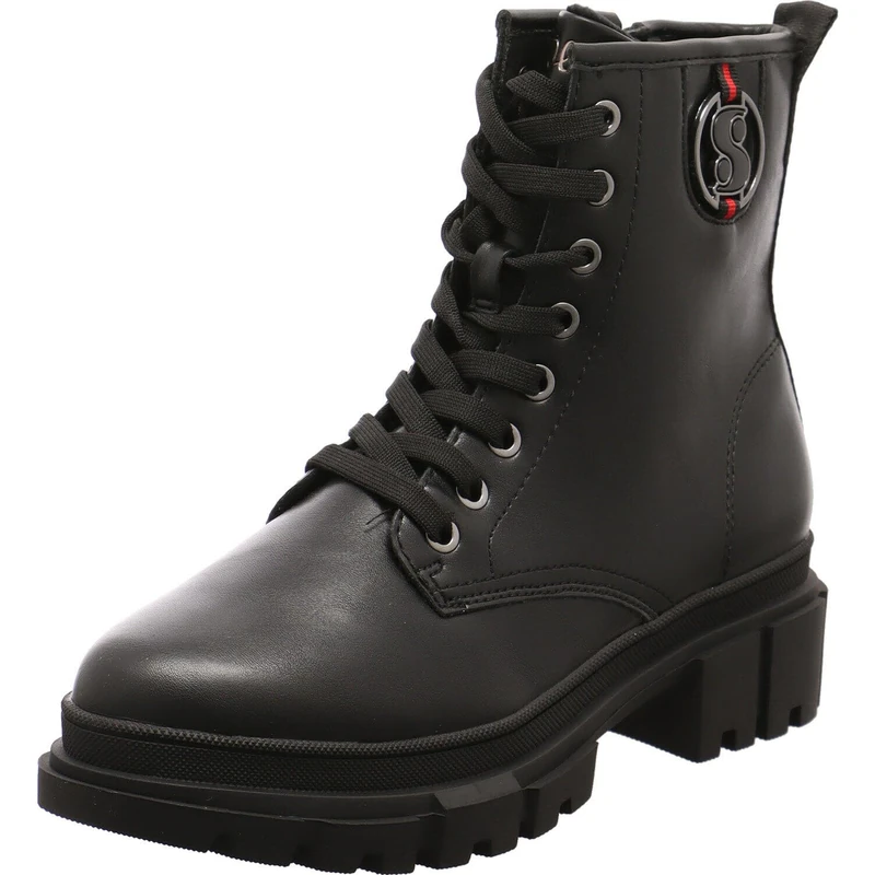 s.Oliver Women's Lace-Up Boots 5-25210-43, black, 7 UK