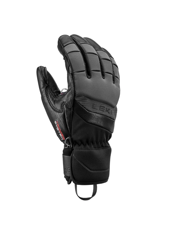 LEKI Griffin Base 3D Gloves, Black-Graphite, EU 8