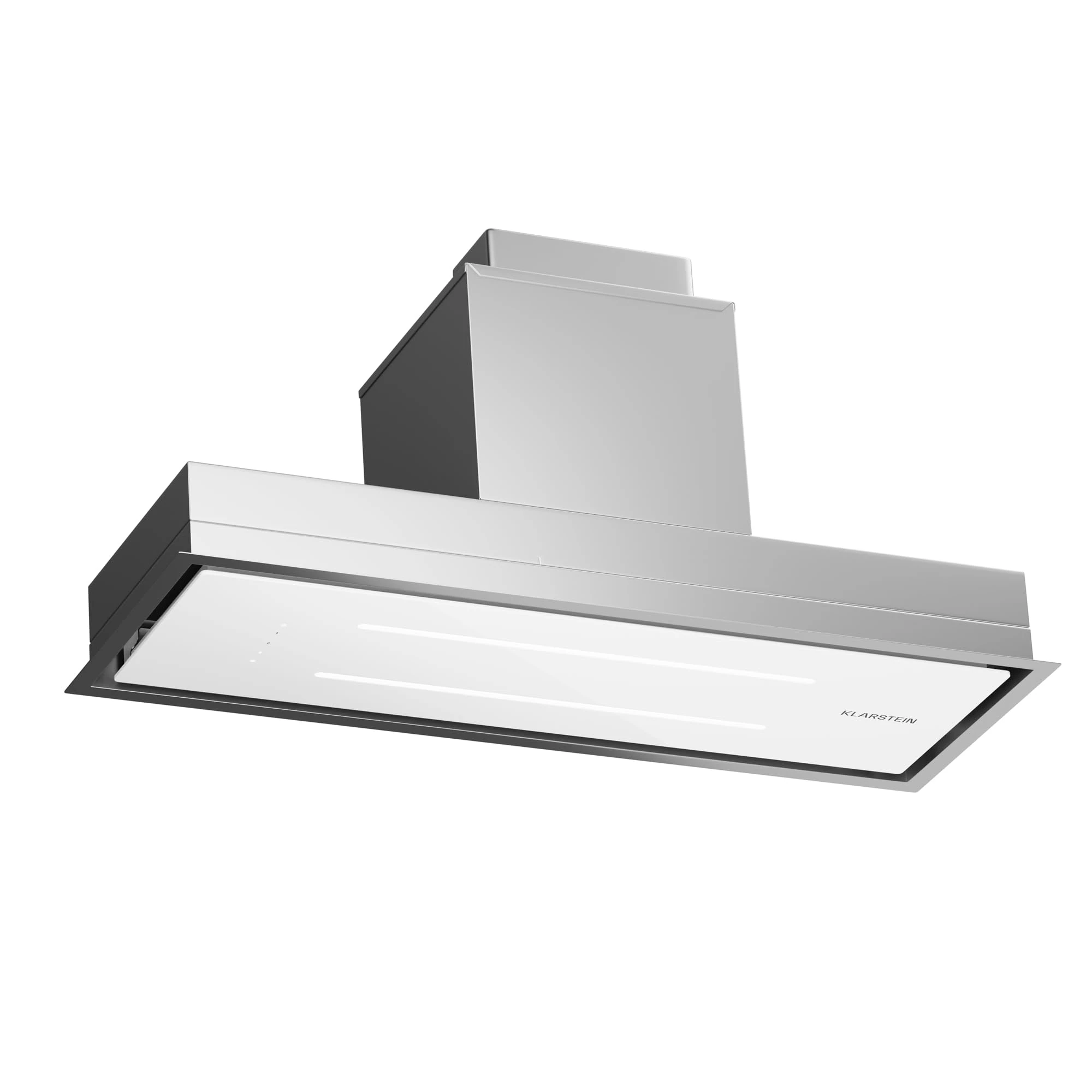 Klarstein Extractor Hood, Exhaust Extractor Hood with Dishwasher-Safe Aluminium Filter, Quiet Extractor Hood Exhaust air, 410 m³/h air Flow, efficient Wall Hoods with LEDs & Touch Controls