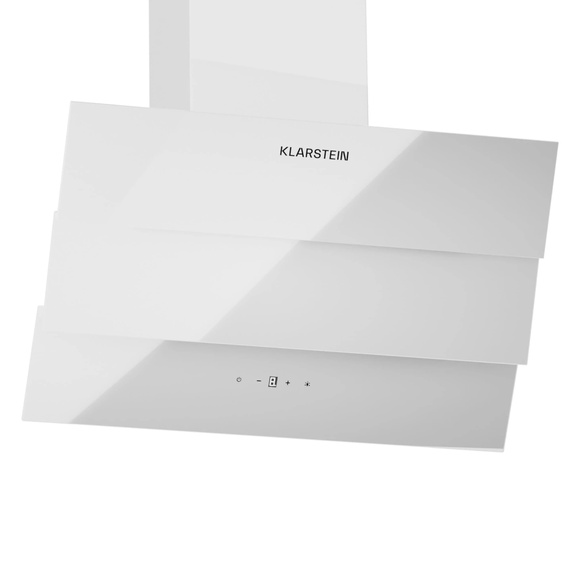 Klarstein extractor hood 60cm, extractor hood with dishwasher-safe aluminium filter, quiet extractor hood exhaust, 305 m³/h air flow, wall hoods with LEDs, extractor hood for wall mounting