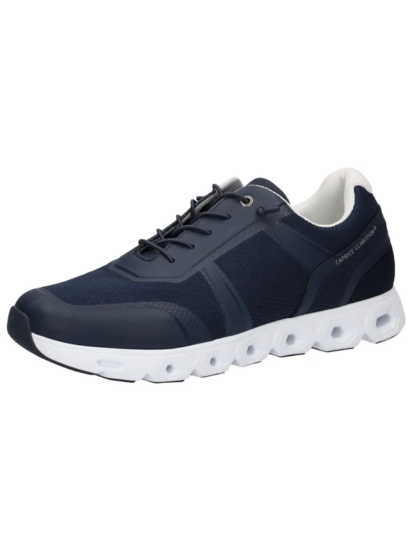 CAPRICE Men Sneakers Flat Low Top Vegan, Blue (Ocean Comb), 9,5 UK