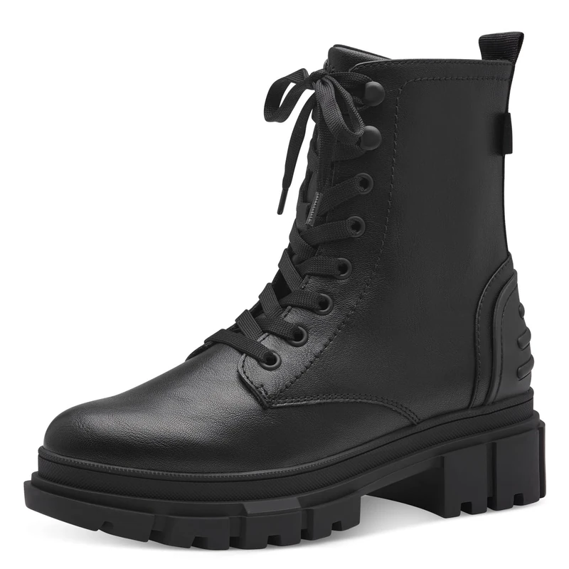 s.Oliver Women's Lace Boot Flat 5-25220-41 Ankle, Black, 7.5 UK